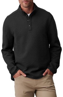 Rhone Gramercy Quilted Pullover in Black