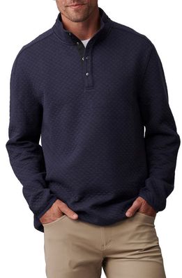 Rhone Gramercy Quilted Pullover in Navy