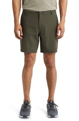 Rhone Men's Flat Front 8-Inch Resort Shorts in Survivor Green