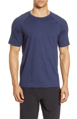 Rhone Reign Athletic Short Sleeve T-Shirt in Navy Blazer