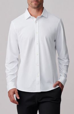 Rhone Slim Fit Commuter Button-Up Shirt in Business White