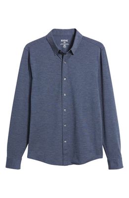 Rhone Slim Fit Commuter Button-Up Shirt in Denim Blue Oxford