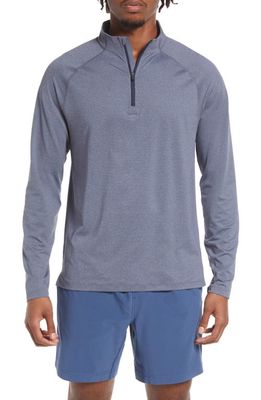 Rhone Workout Quarter Zip Sweatshirt in Navy