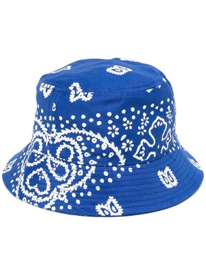 Rhude bandana-print bucket hat - Blue