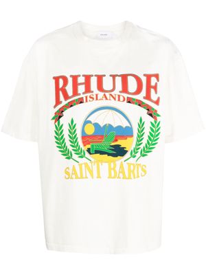 Rhude Beach Chair logo-print T-shirt - White