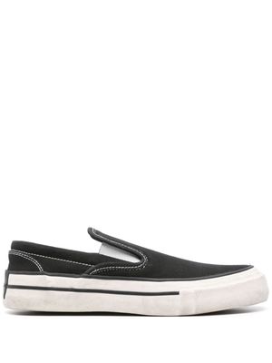 RHUDE canvas slip-on sneakers - Black