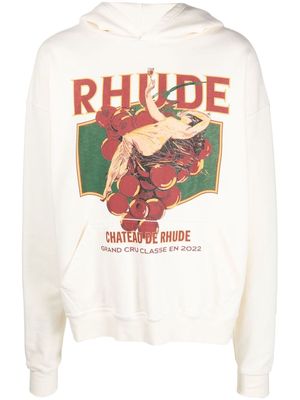 Rhude Chateau De Rhude pullover hoodie - Neutrals