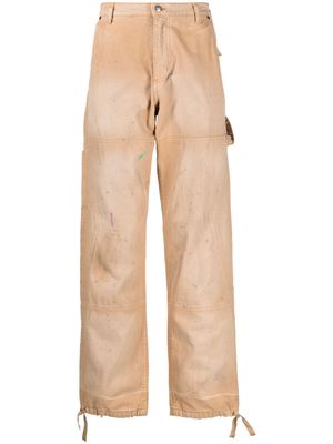 Rhude Chevron painter pants - Brown