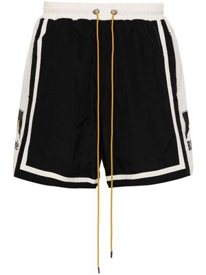 RHUDE colourblock track shorts - Black