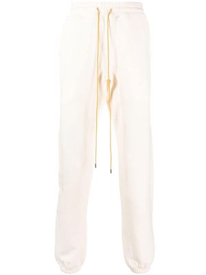 Rhude cotton drawstring track-pants - White