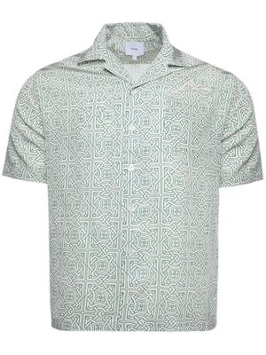 RHUDE Cravat geometric-print silk shirt - Neutrals