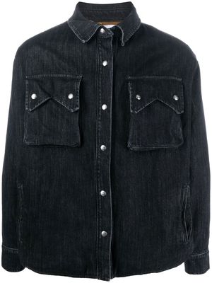 Rhude denim shirt jacket - Black