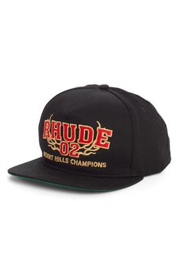 Rhude Desert Hills Embroidered Baseball Cap in Black