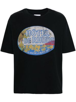 RHUDE Dimora cotton T-shirt - Black