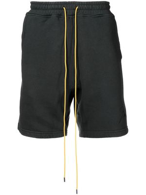 Rhude drawstring-fastening waistband shorts - Black