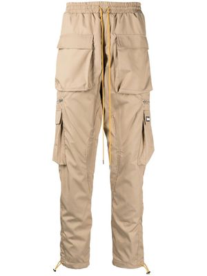 Rhude drawstring-waist cargo trousers - Brown