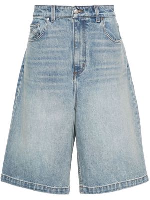 RHUDE drop-crotch denim shorts - Blue