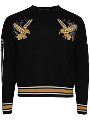 RHUDE Eagle Souvenir intarsia knit jumper - Black