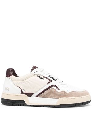 Rhude embroidered-logo low-top sneakers - White