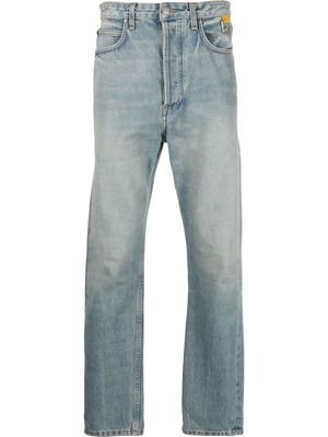Rhude faded straight-leg jeans - Blue