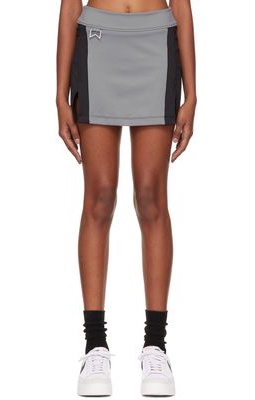 Rhude Gray & Black Classques Sport Skirt