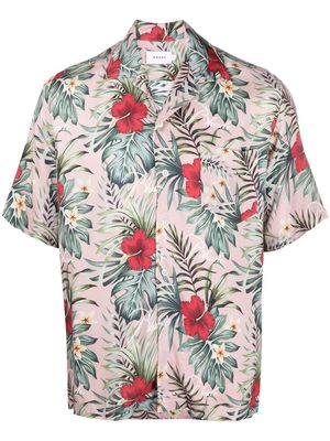 Rhude Hawaiian print bowling shirt - Pink