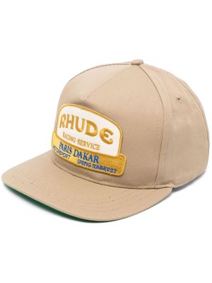 Rhude logo-patch trucker cap - Brown