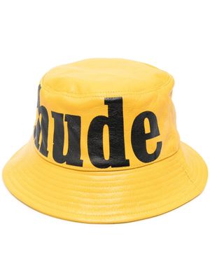 Rhude logo-print bucket hat - Yellow