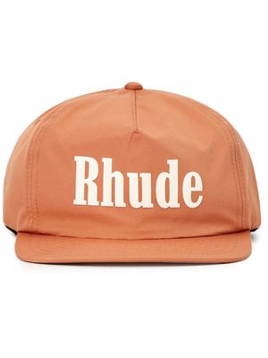 Rhude logo-print snapback hat - Orange