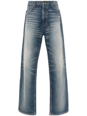 Rhude mid-rise wide-leg jeans - Blue