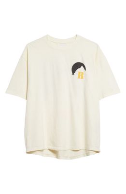 Rhude Moonlight Logo Graphic T-Shirt in Vtg White