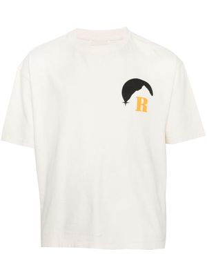 RHUDE Moonlight-print cotton T-shirt - White