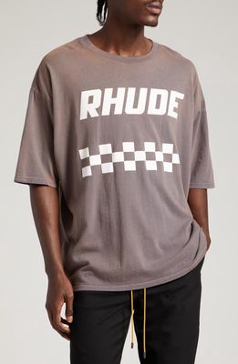 Rhude Off Road Graphic T-Shirt in Vintage Grey
