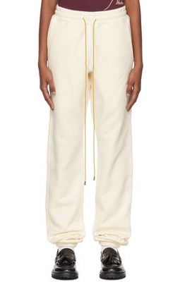 Rhude Off-White Paneled Lounge Pants