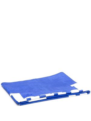 Rhude oversized logo-print towel - Blue