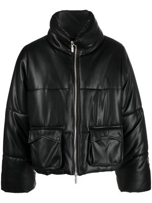 Rhude padded zip-up jacket - Black