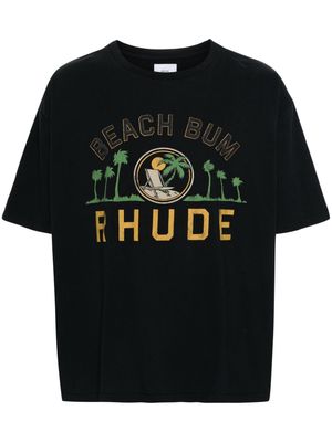 RHUDE Palmera cotton T-shirt - Black