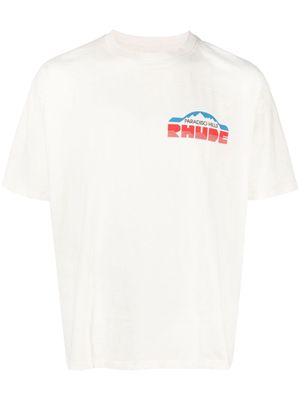 Rhude Paradiso Rally cotton T-shirt - White
