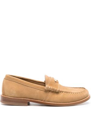 Rhude Penny-slot suede loafers - Neutrals