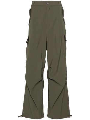 RHUDE pinstripe straight-leg cargo pants - Green