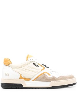 Rhude Racing lace-up sneakers - White