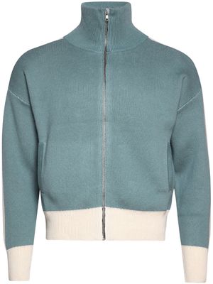 Rhude RB knitted track jacket - Blue