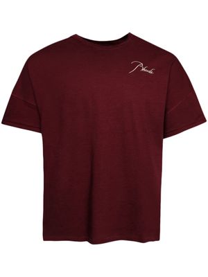 Rhude Reverse logo-embroidered cotton T-shirt