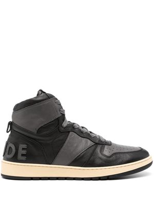 Rhude Rhecess high-top leather sneakers - Black