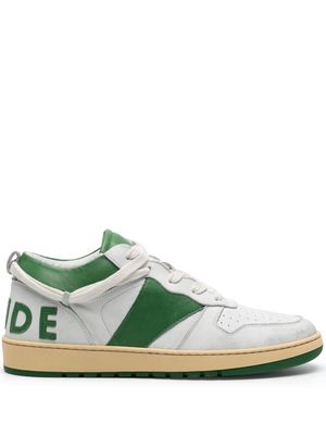 Rhude Rhecess lace-up leather sneakers - White