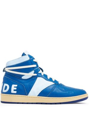 Rhude Rhecess leather high-top sneakers - Blue