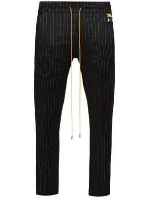 Rhude Riche striped straight trousers - Black