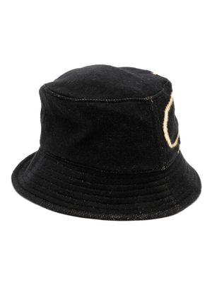 RHUDE script bucket hat - Black
