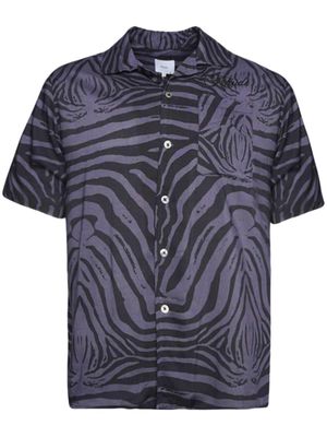 Rhude Zebra-print short-sleeve shirt - Grey