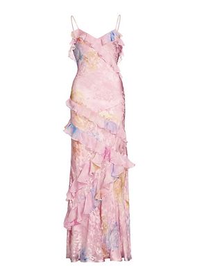 Rialto Jacquard Floor-Length Dress